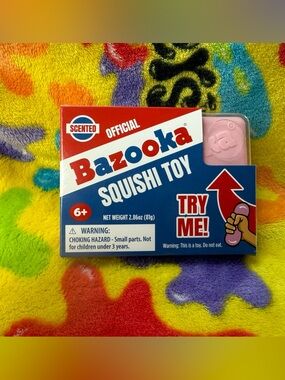 BNWT RARE QUICK SHIP Bazooka Squishy Scented Squeeze Sensory Toy